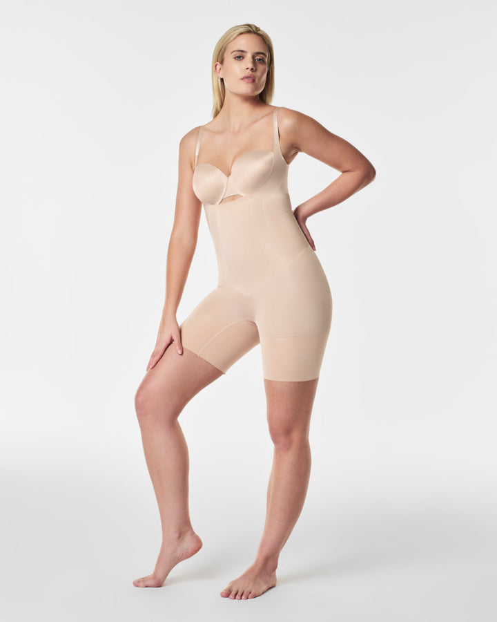 OnCore Open-Bust Mid-Thigh Bodysuit