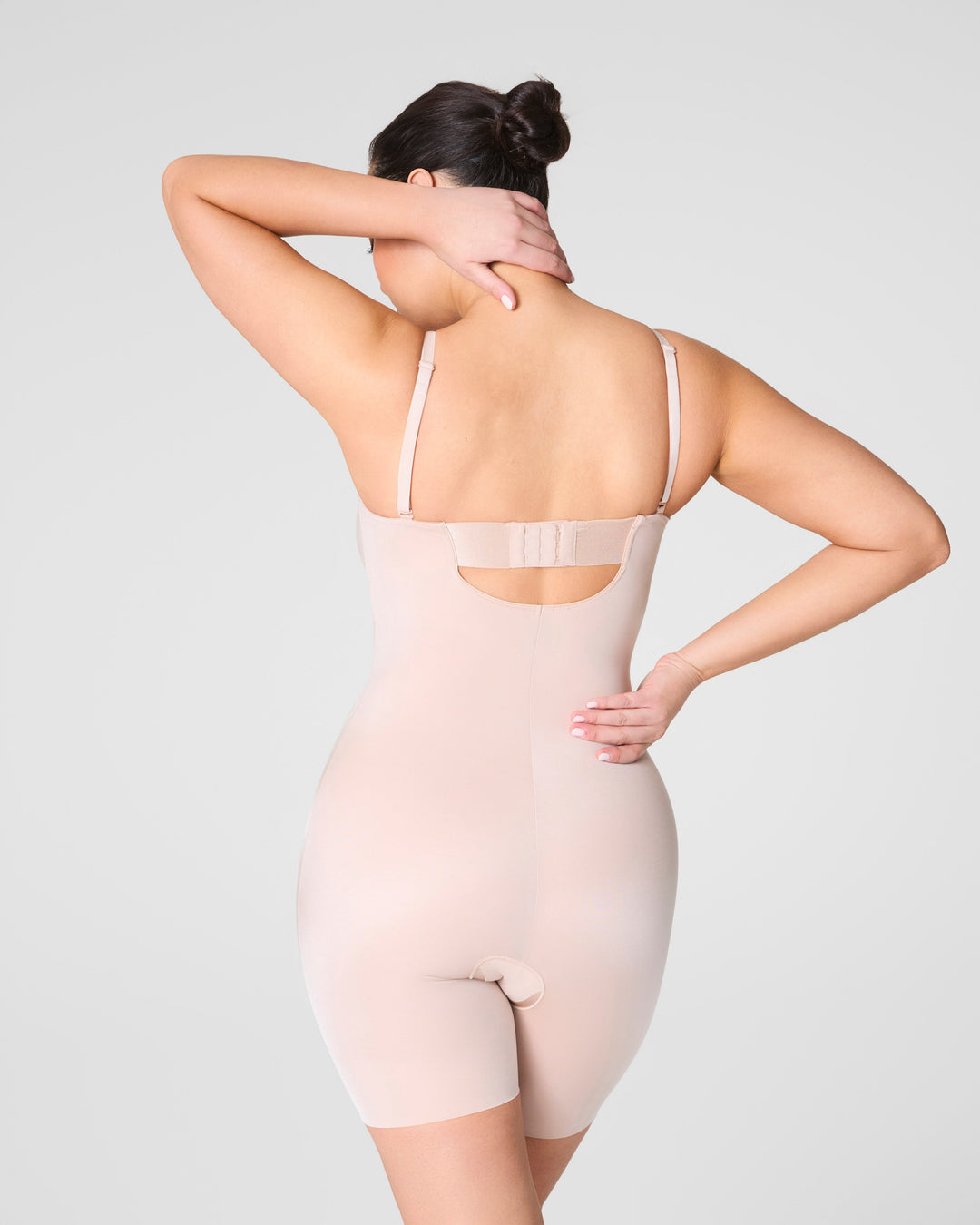 Suit Your Fancy Strapless Cupped Mid-Thigh Bodysuit