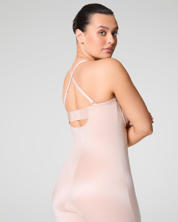 Suit Your Fancy Strapless Cupped Mid-Thigh Bodysuit