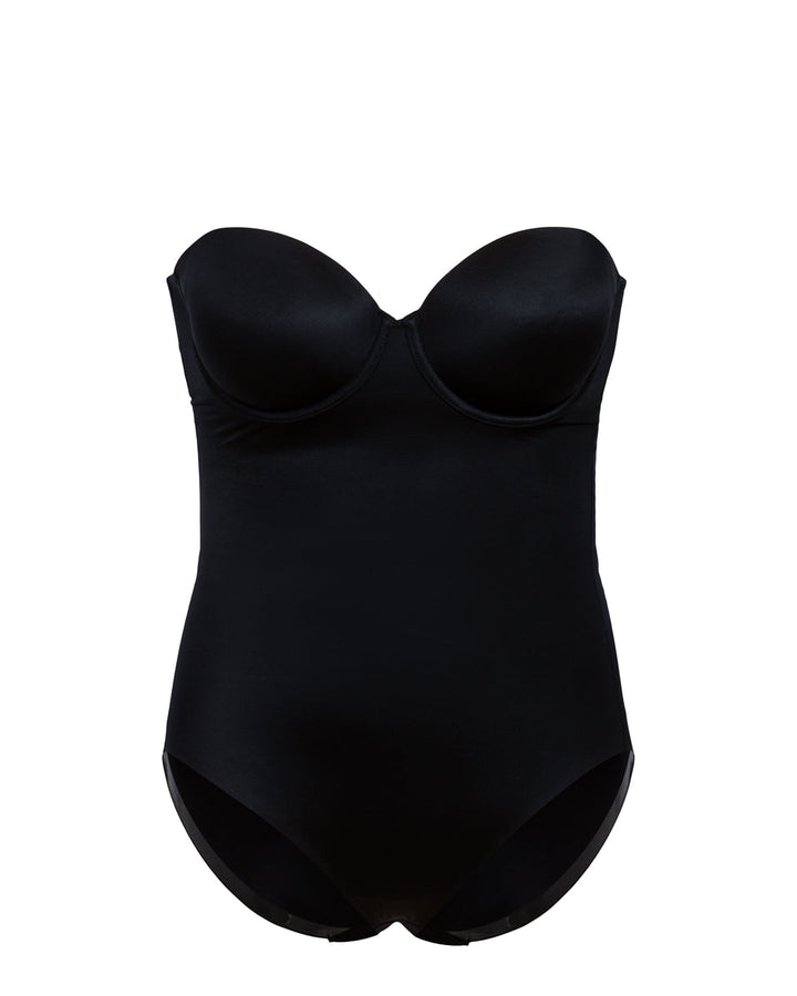 Suit Your Fancy Strapless Cupped Brief Bodysuit