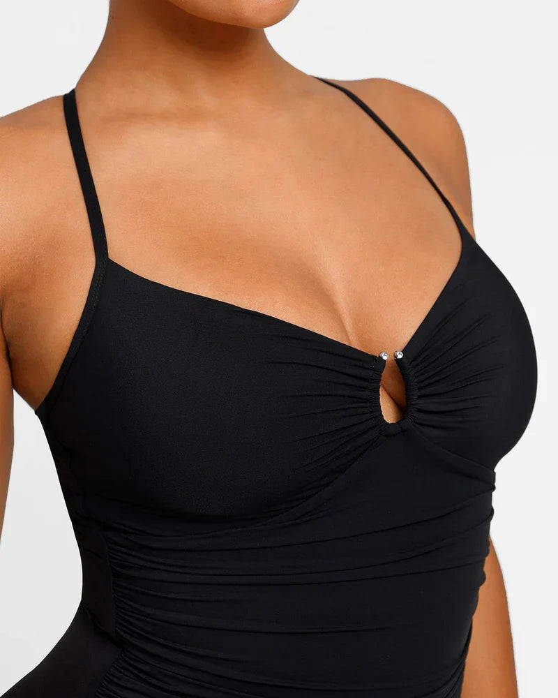 Shaping U-Ring One-Piece Swimsuit
