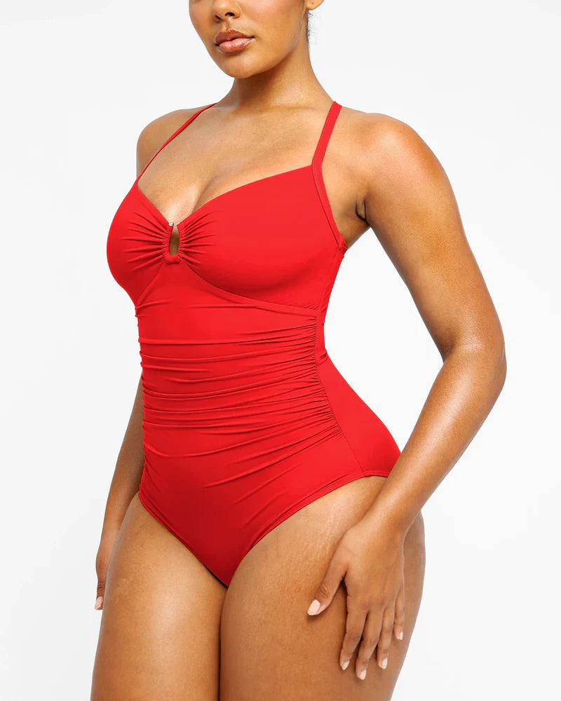 Shaping U-Ring One-Piece Swimsuit