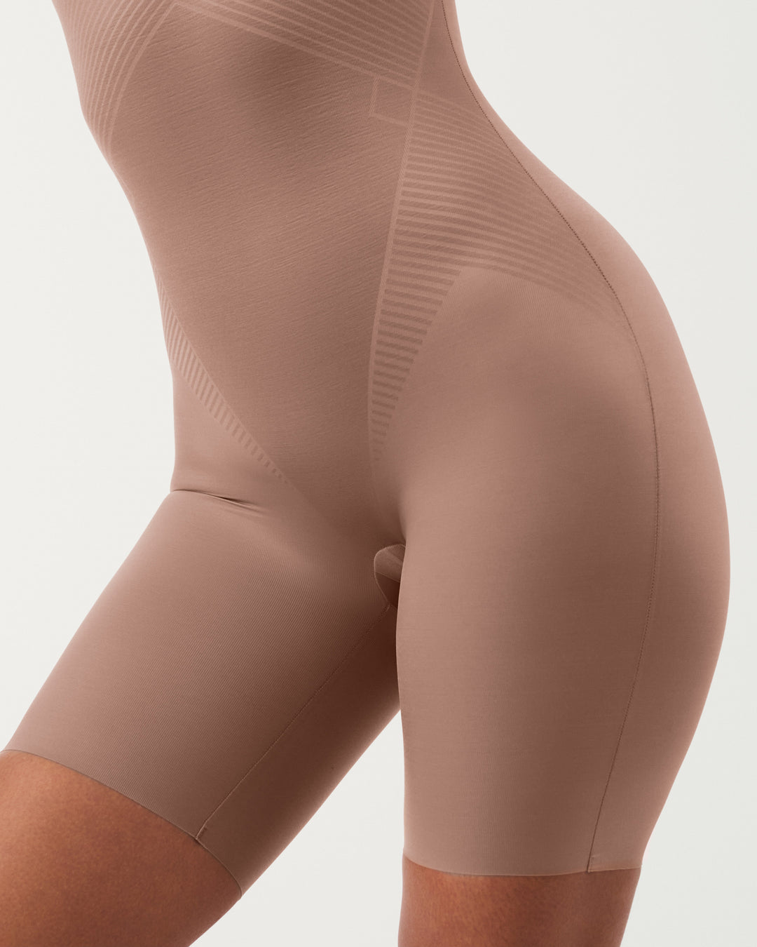 Invisible Open-Bust Mid-Thigh Bodysuit