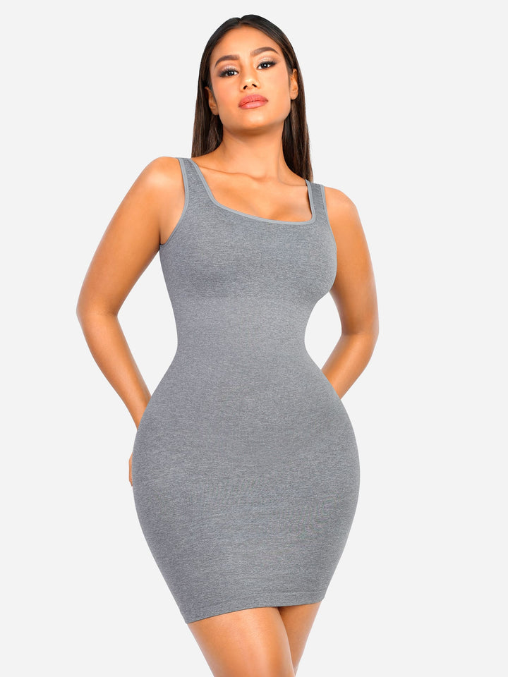 Seamless Square Neck Shaping Dress