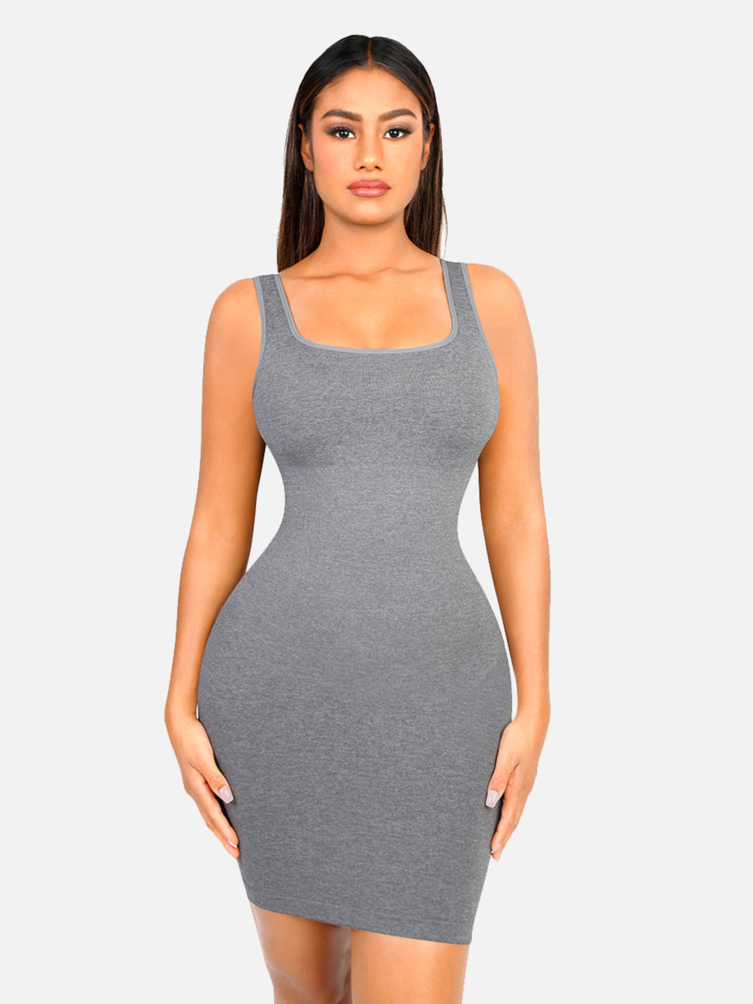 Seamless Square Neck Shaping Dress