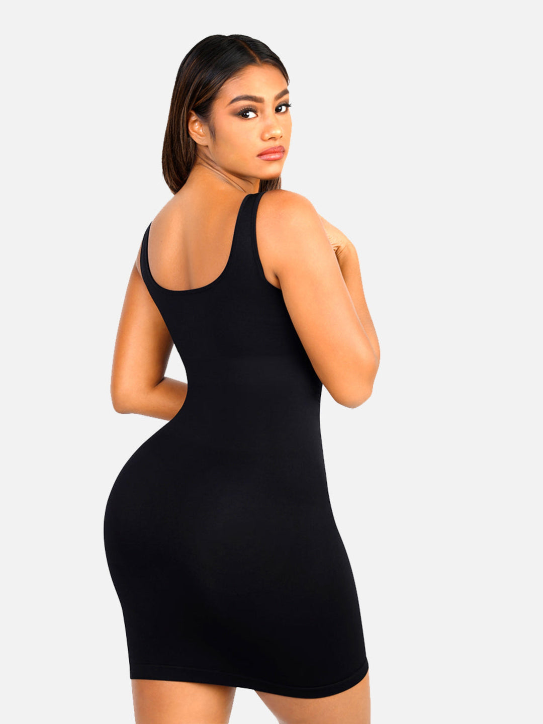 Seamless Square Neck Shaping Dress