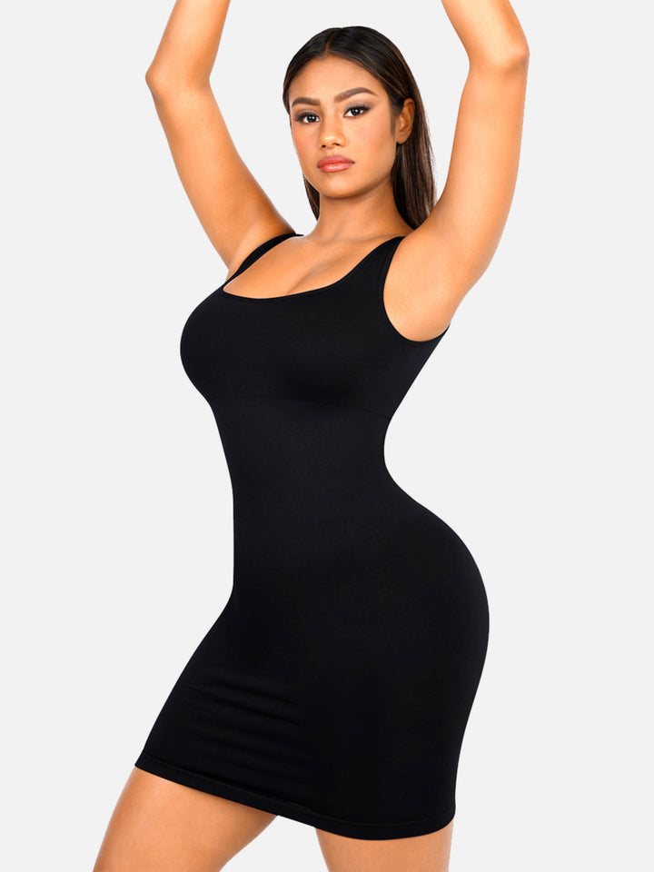 Seamless Square Neck Shaping Dress
