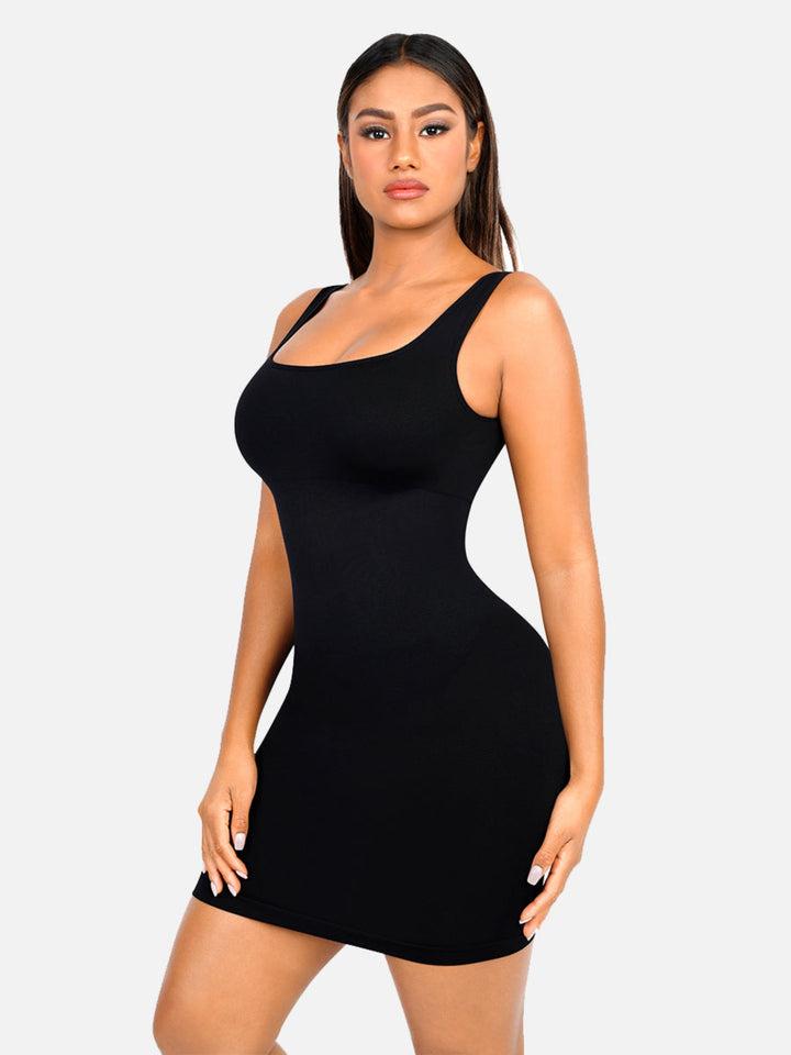 Seamless Square Neck Shaping Dress