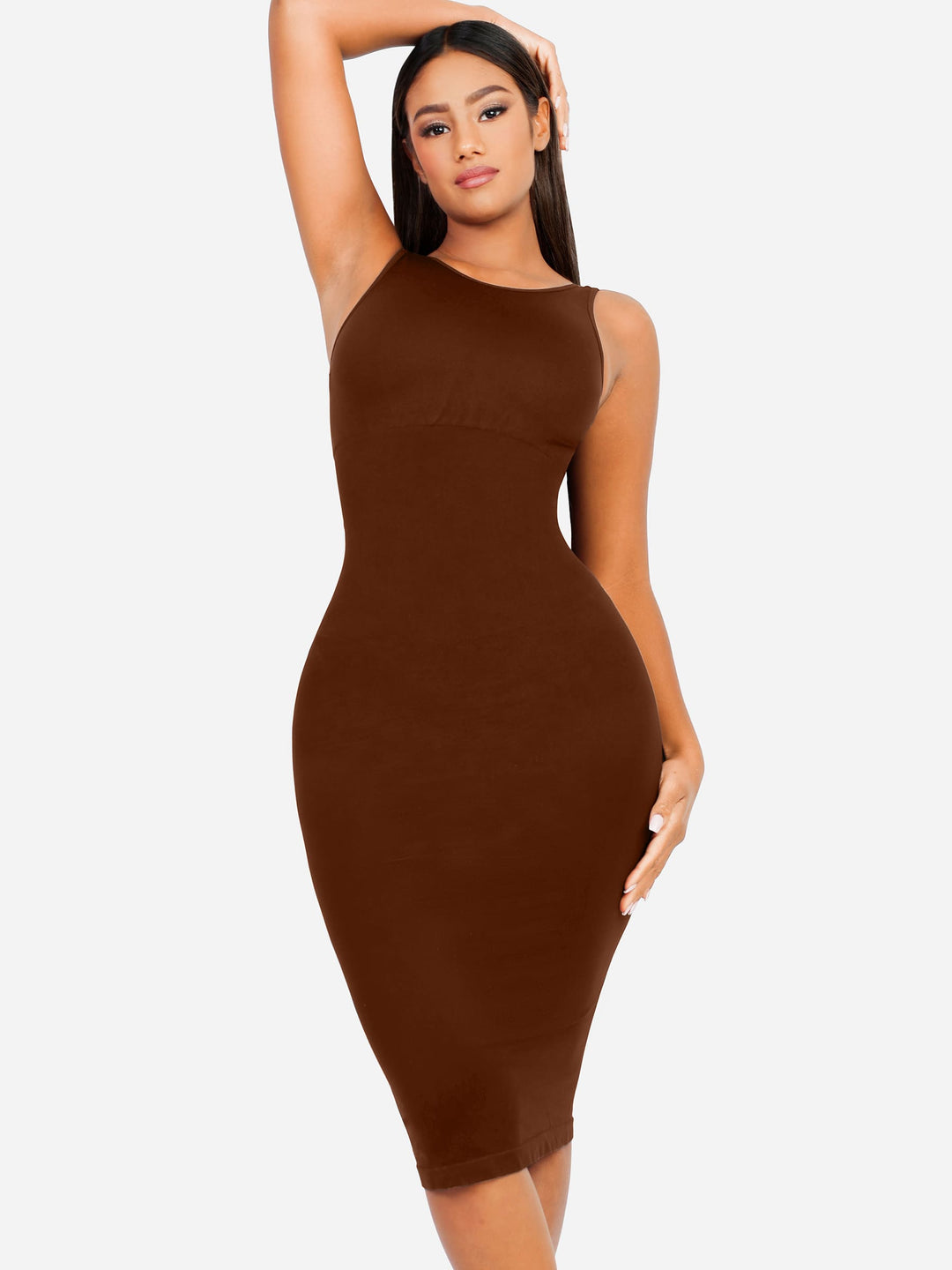 Seamless Eco-Friendly Large U-Back Shaper Dress with Built-In Bra