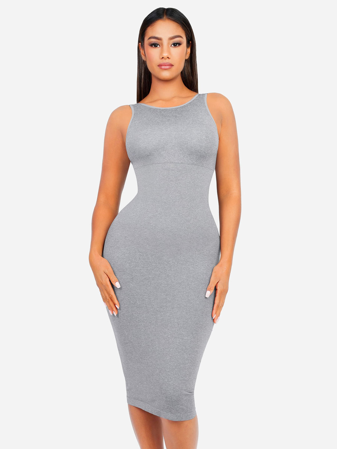 Seamless Eco-Friendly Large U-Back Shaper Dress with Built-In Bra
