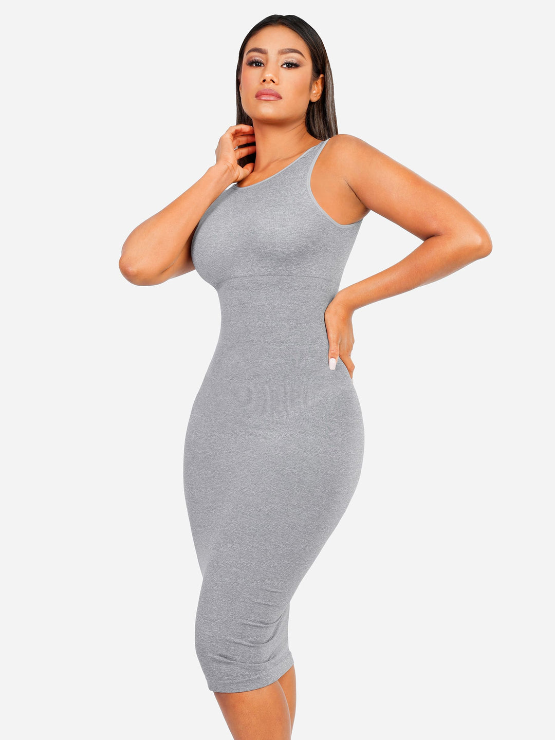 Seamless Eco-Friendly Large U-Back Shaper Dress with Built-In Bra