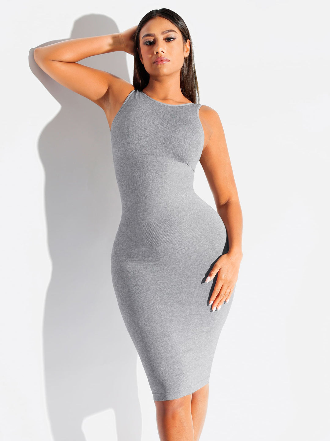 Seamless Eco-Friendly Large U-Back Shaper Dress with Built-In Bra