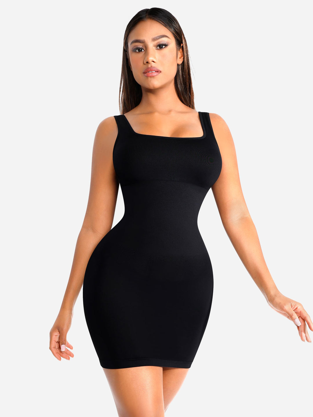 Seamless Square Neck Shaping Dress