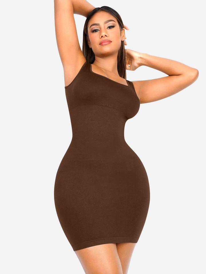 Seamless Square Neck Shaping Dress