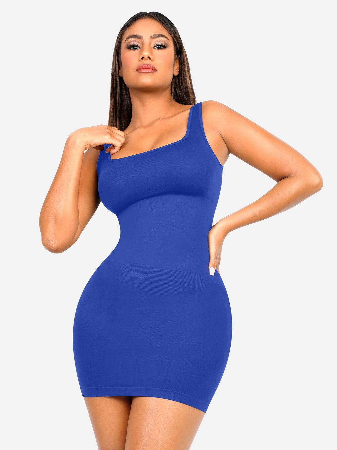 Seamless Square Neck Shaping Dress
