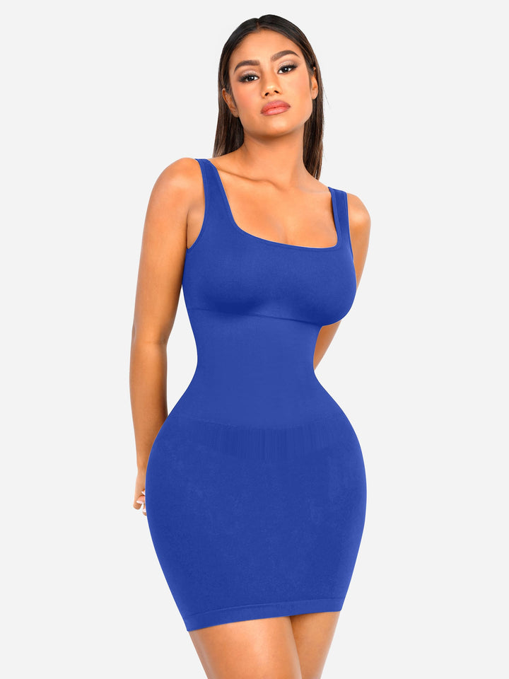 Seamless Square Neck Shaping Dress