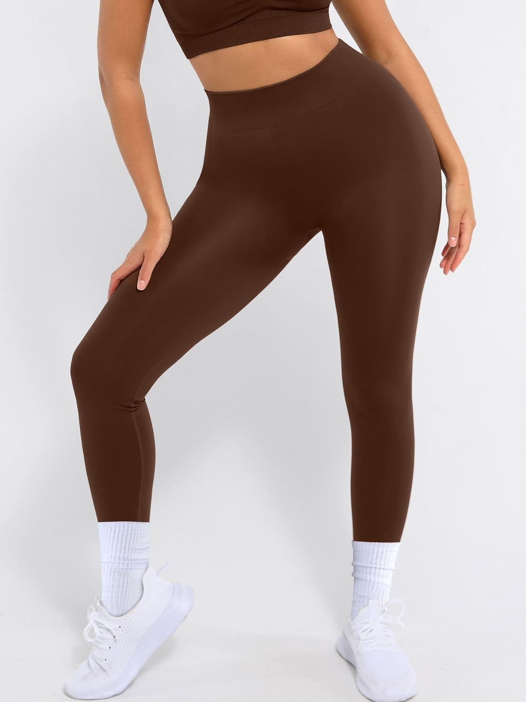 Seamless High Waisted Yoga Leggings for Tummy Control and Leg Sculpting