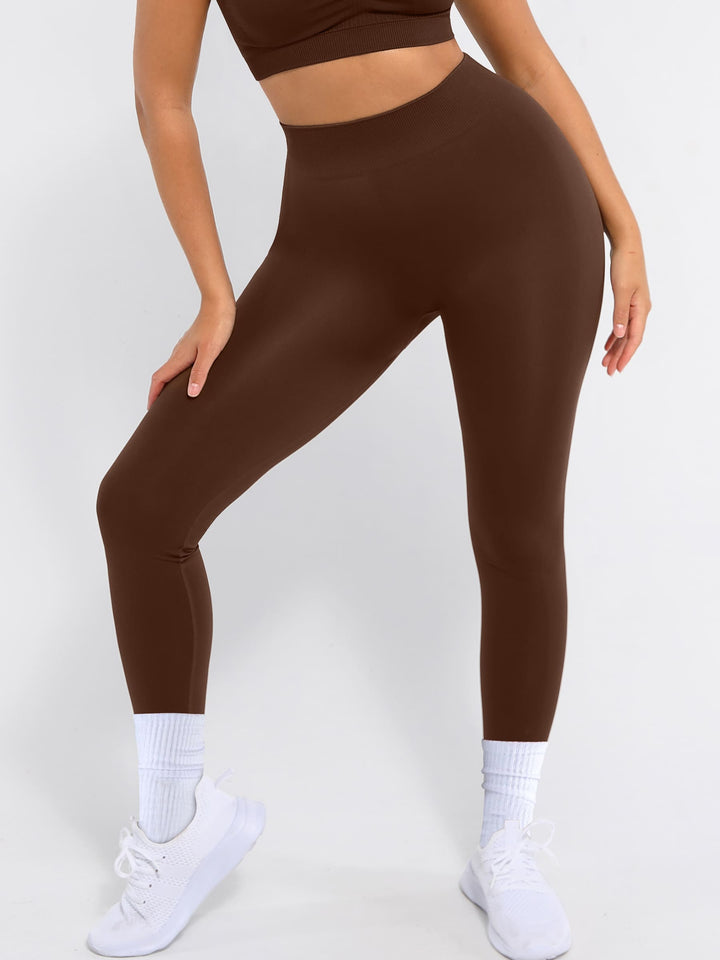 Seamless High Waisted Yoga Leggings for Tummy Control and Leg Sculpting