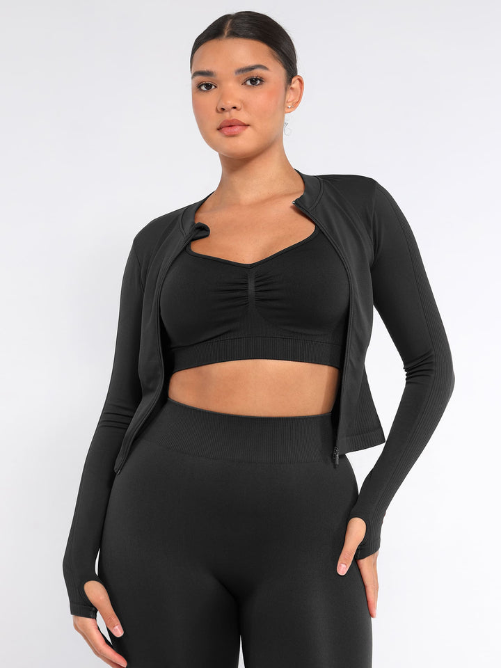 Seamless Long-Sleeve Workout Top