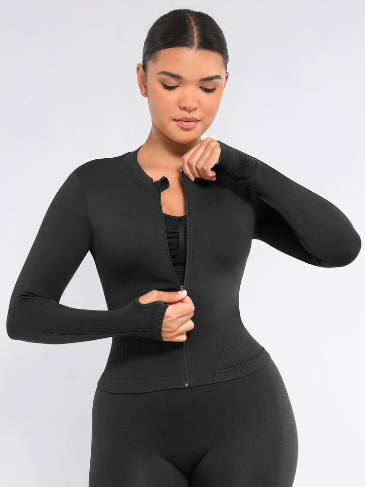 Seamless Long-Sleeve Workout Top