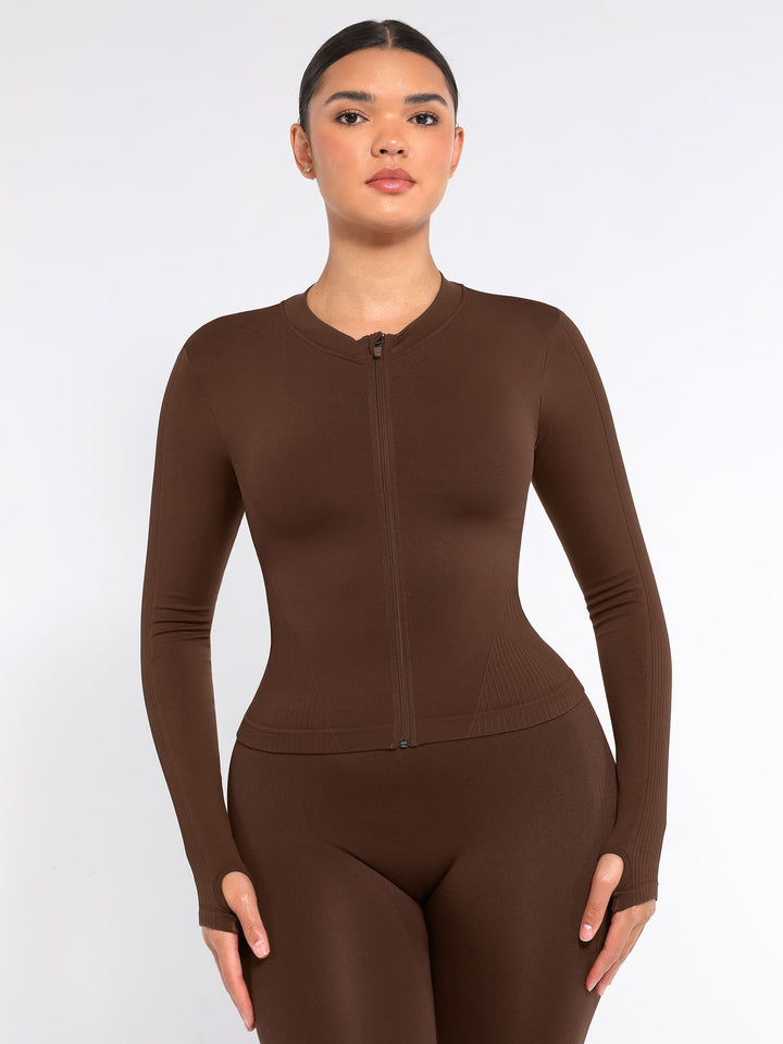 Seamless Long-Sleeve Workout Top