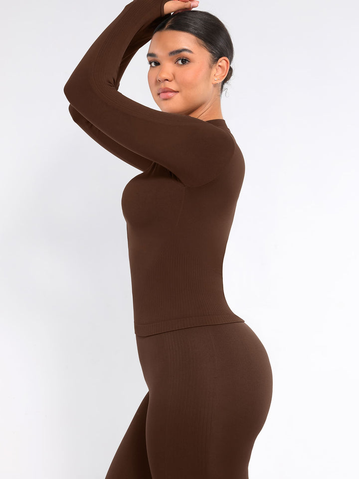 Seamless Long-Sleeve Workout Top