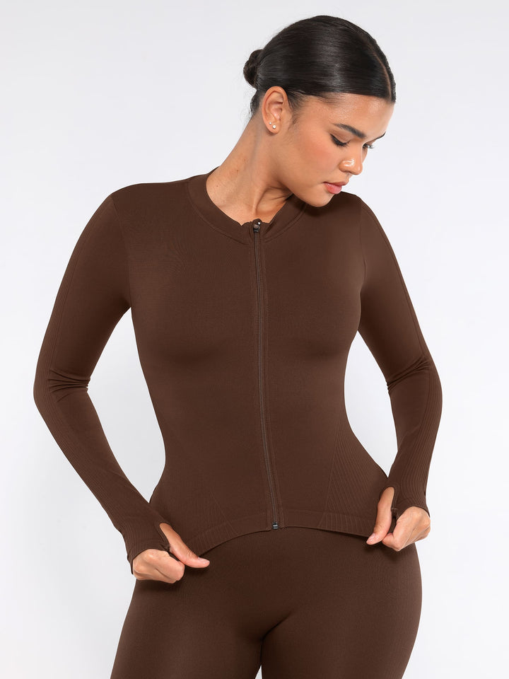 Seamless Long-Sleeve Workout Top