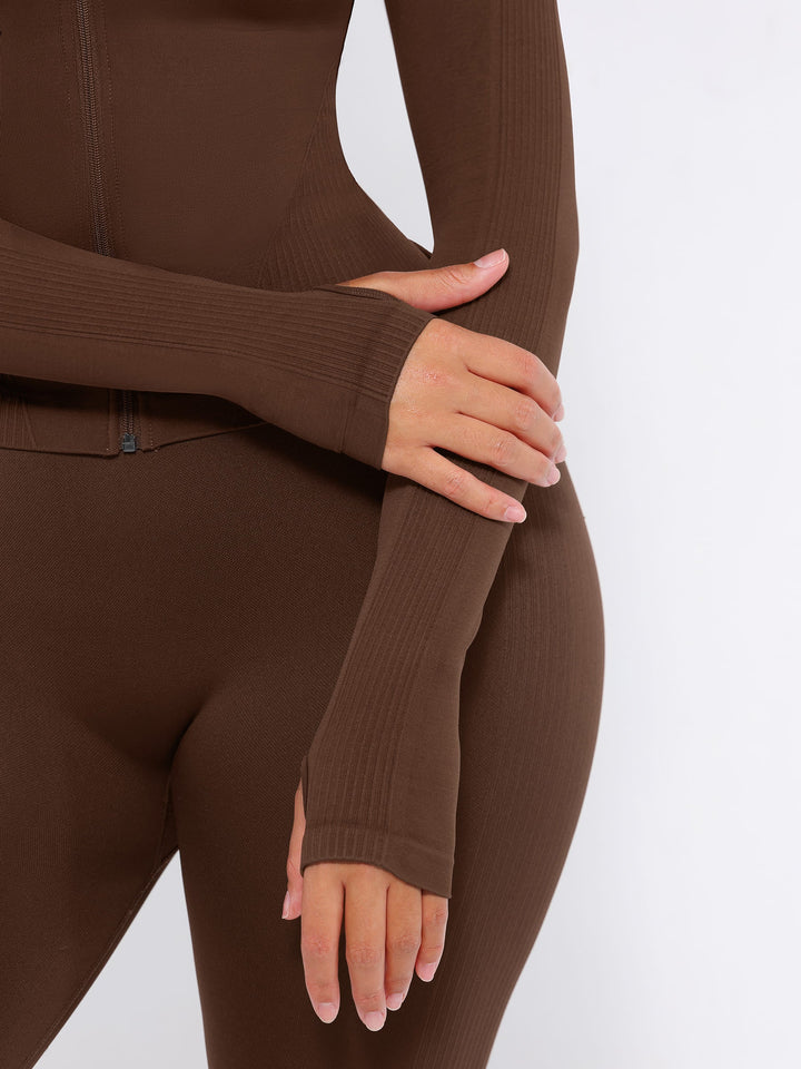 Seamless Long-Sleeve Workout Top