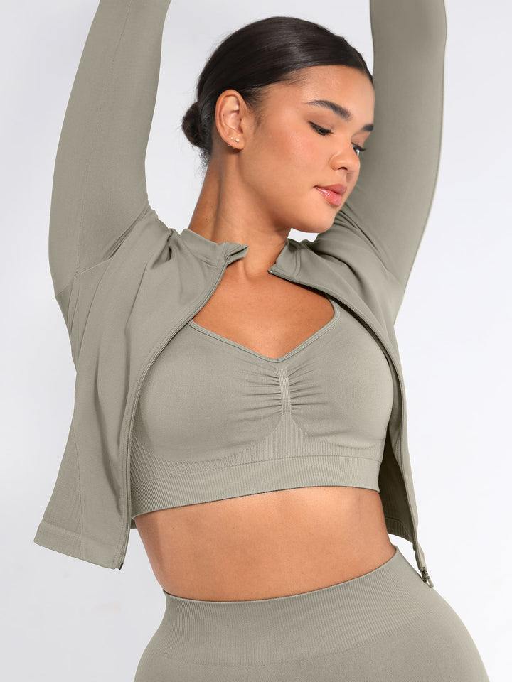 Seamless Long-Sleeve Workout Top
