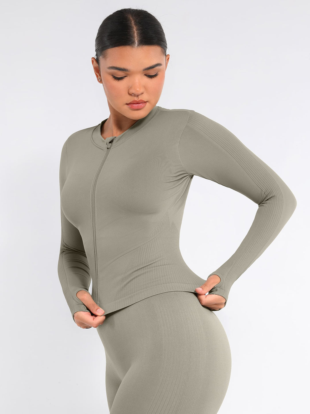 Seamless Long-Sleeve Workout Top