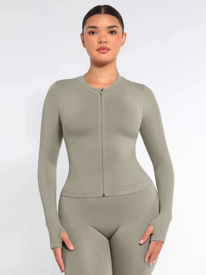 Seamless Long-Sleeve Workout Top