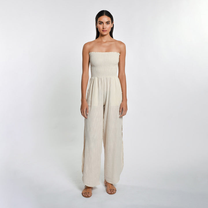 Cheesecloth jumpsuit