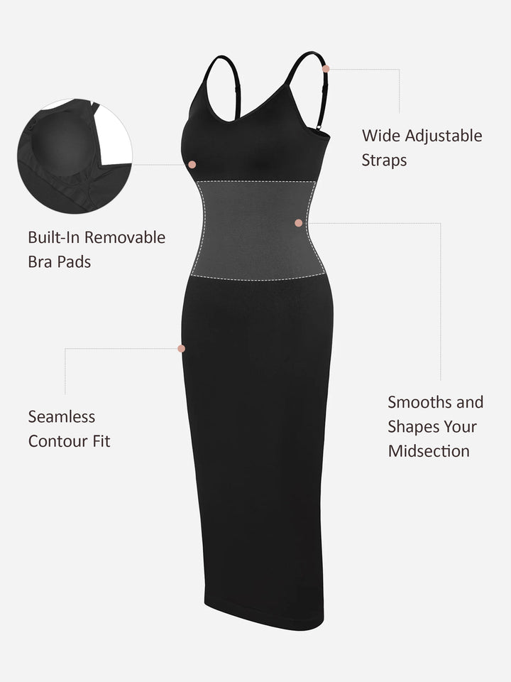 Seamless Midi Body Shaper Dress