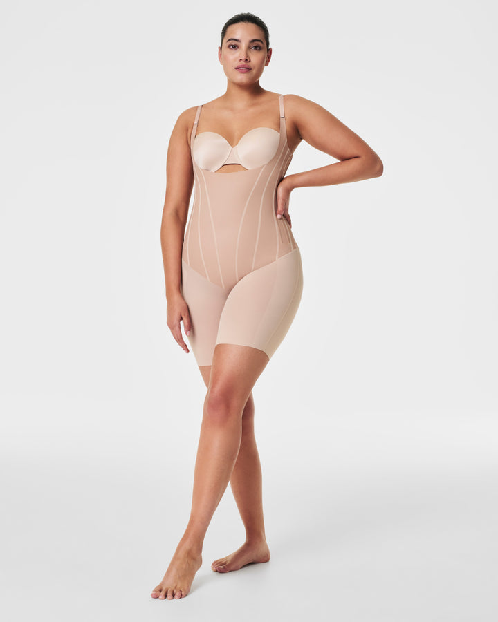 supersculpt™ Total Contour Open-Bust Mid-Thigh Bodysuit