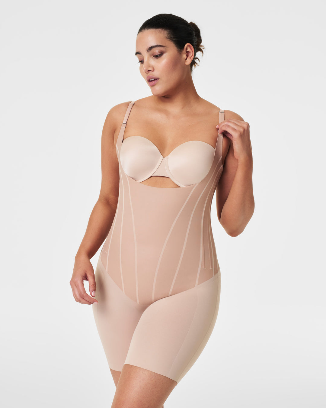 supersculpt™ Total Contour Open-Bust Mid-Thigh Bodysuit