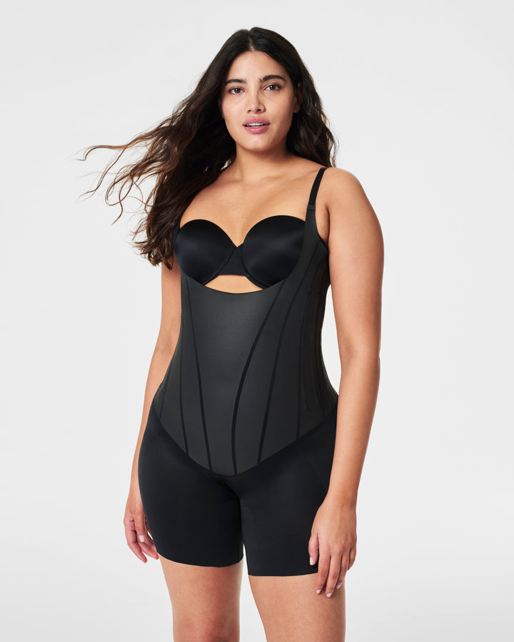 supersculpt™ Total Contour Open-Bust Mid-Thigh Bodysuit