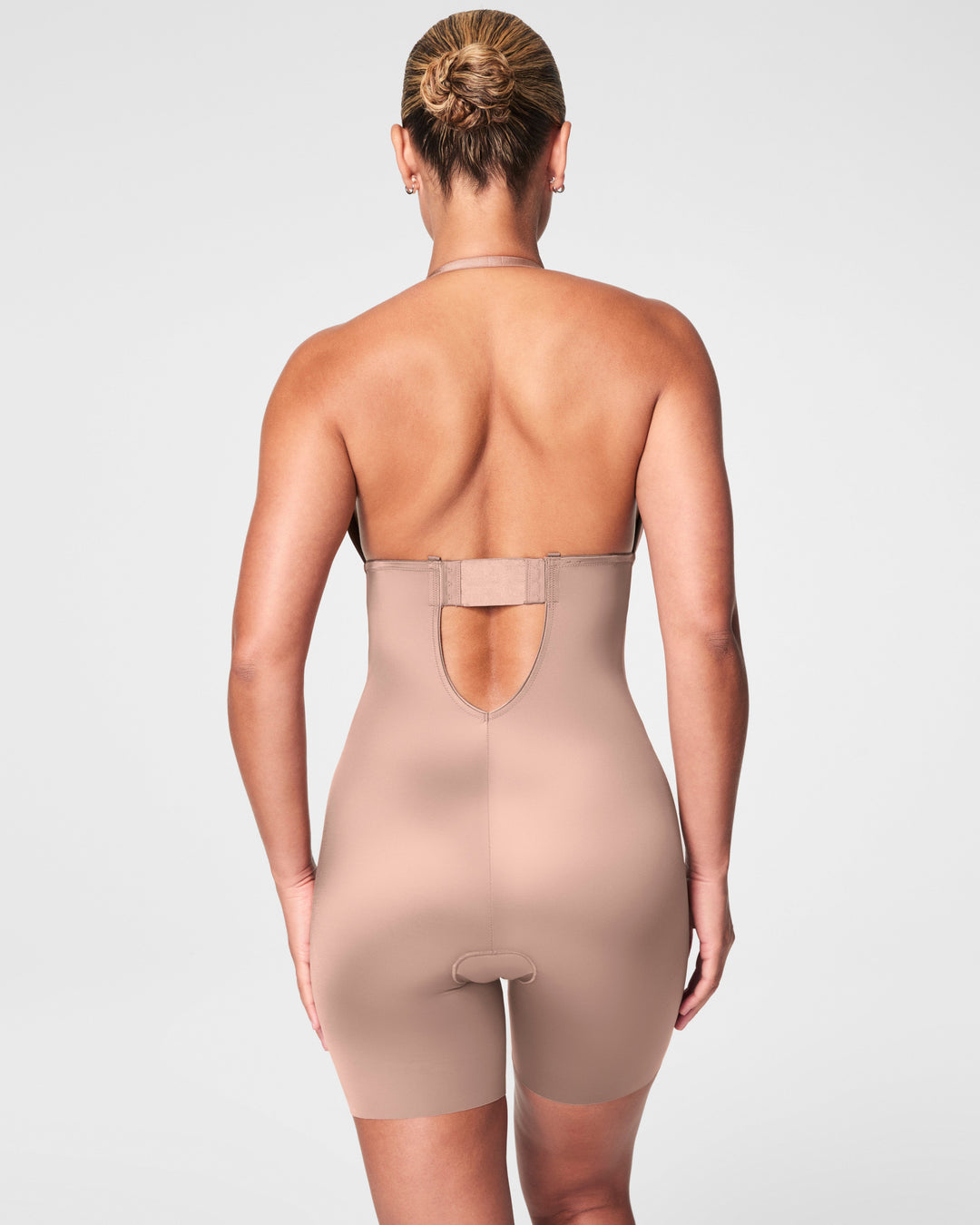 Suit Your Fancy Plunge Low-Back Mid-Thigh Bodysuit